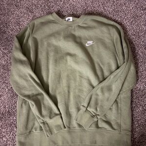 Nike Men's Sage Green Crewneck Sweater